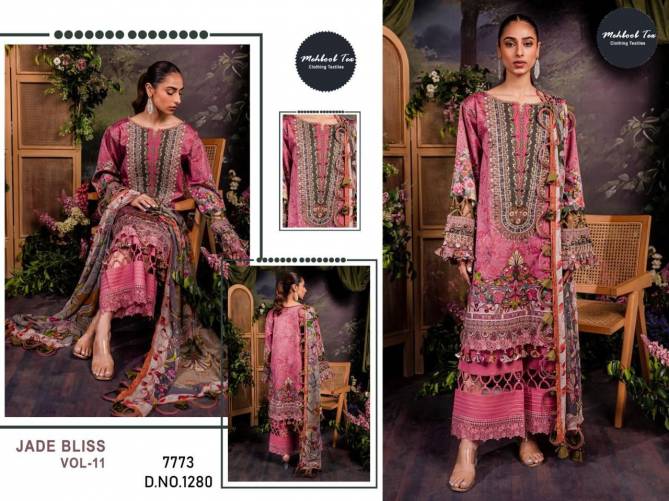 Jade Bliss Vol 11 By Mehboob Tex Pure Cotton Pakistani Salwar Suit Exporters in India
